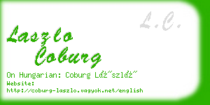 laszlo coburg business card